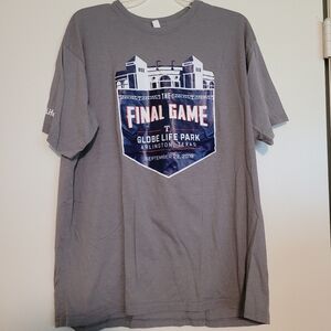 NWOT! Texas Rangers final season game t-shirt at Globe Life Park, XL